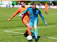 013 2016 Genemuiden HHC Hardenberg  02-07-2016: Voetbal: SC Genemuiden v HHC Hardenberg: Genemuiden/Boris Rasevic (l) of HHC Hardenberg, Albert Flier (r) of Genemuiden/